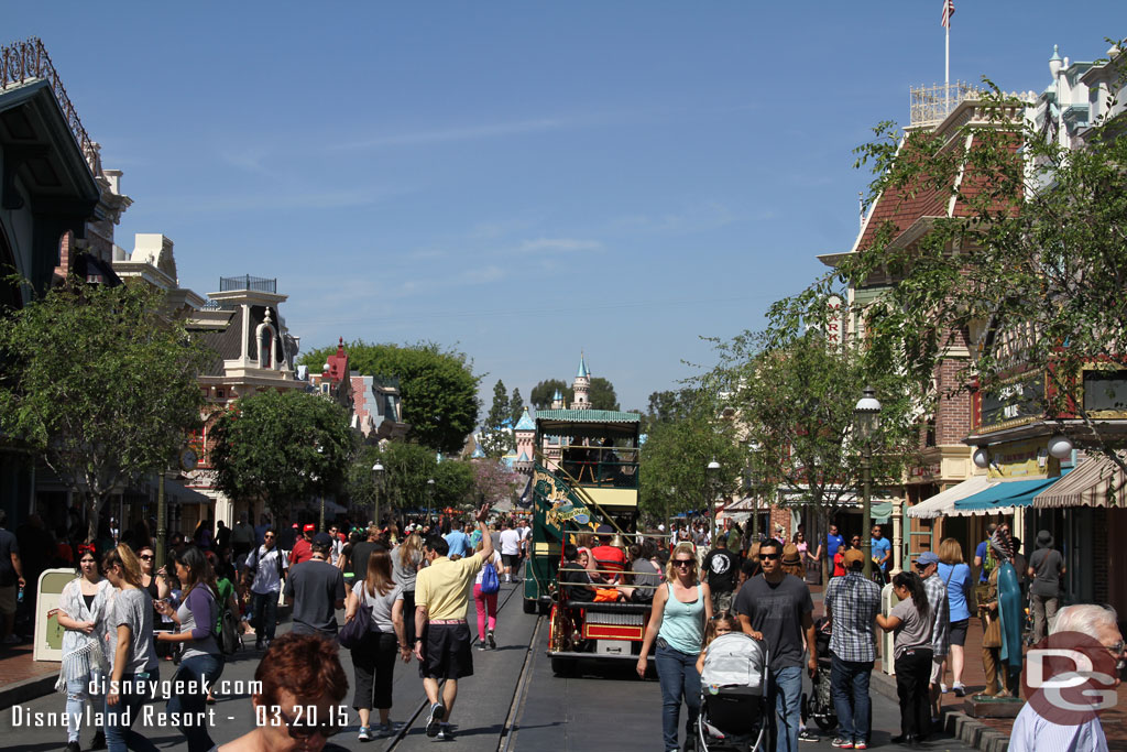 Main Street USA is alive with activity as always.