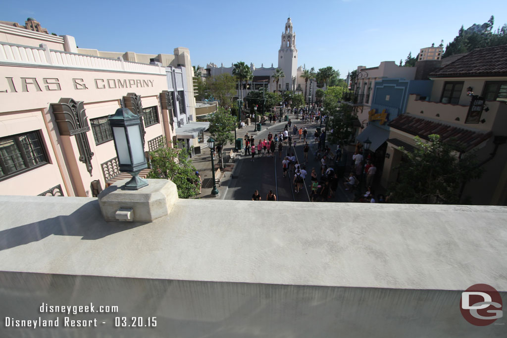 Passing over Buena Vista Street