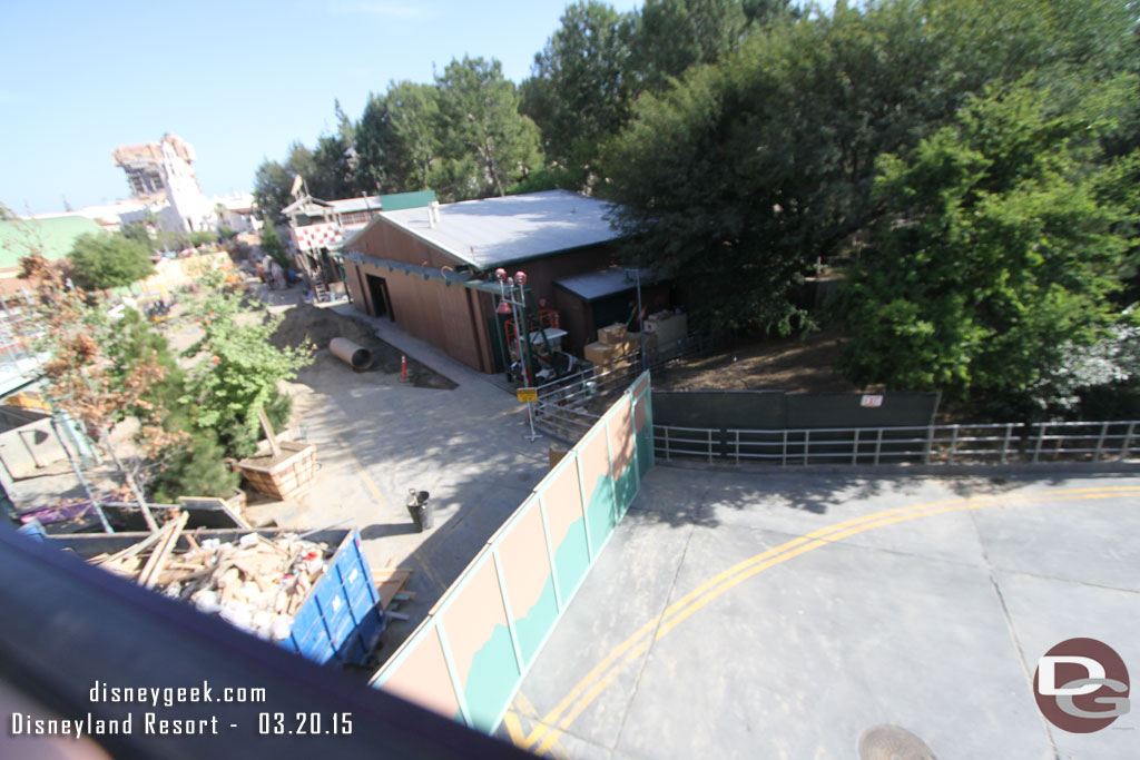 Looks like they may open more of the walkway?  A second wall is up near the billboard.