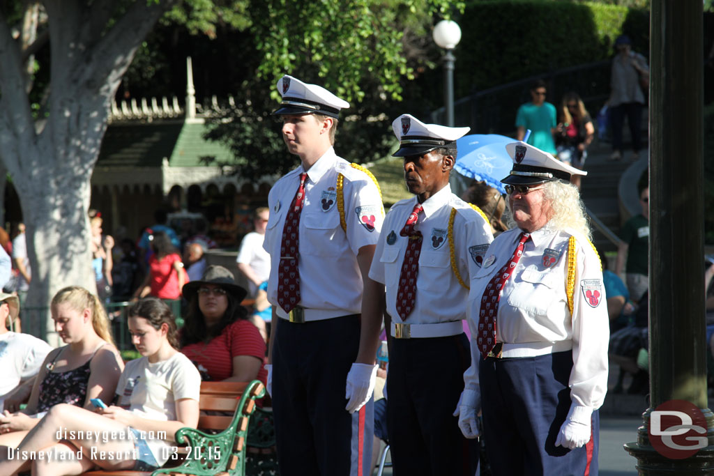 The Security Honor Guard arriving