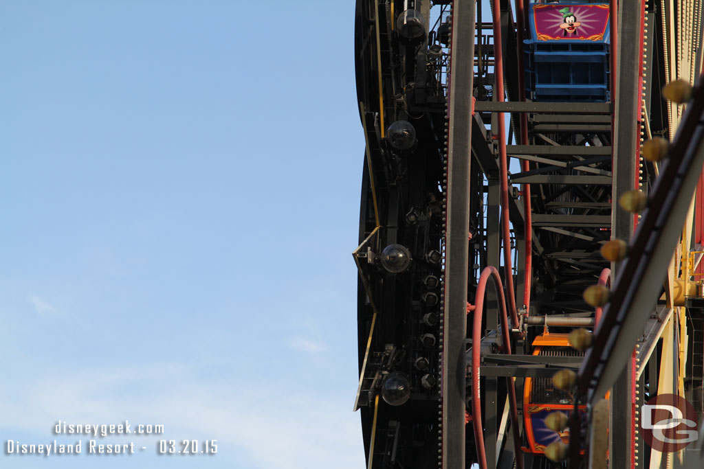 The Winter Dreams lights remain uncovered.  Hopefully they will be used in the new show for the 60th.