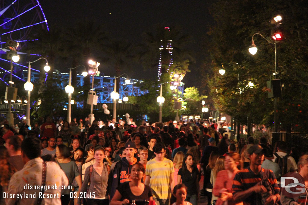 A lot of guests on the parade route tonight.