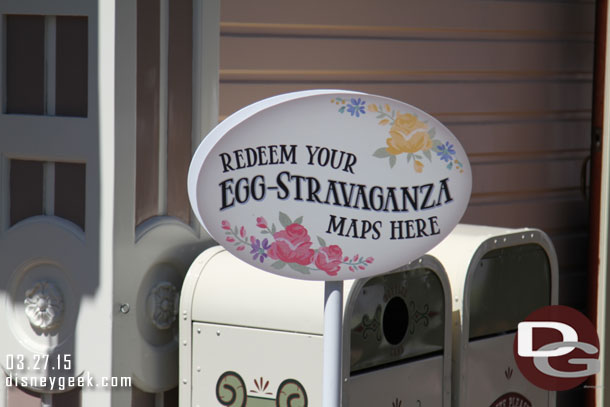 The annual egg-stravaganza kicked off today at both parks (plus Epcot in WDW).  