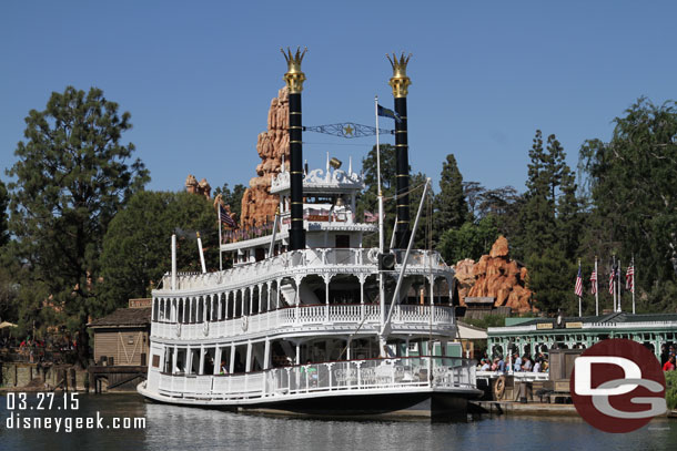 The Mark Twain getting ready for its next cruise.