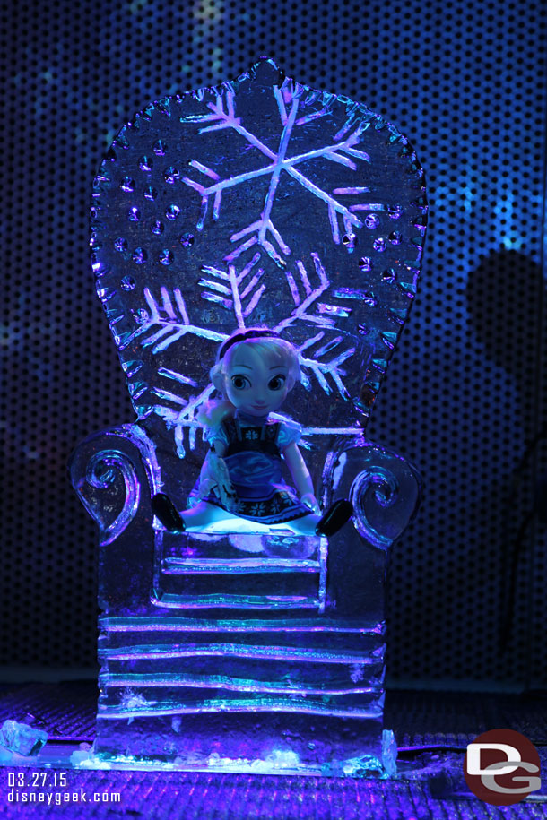 An ice chair at Freeze the Night