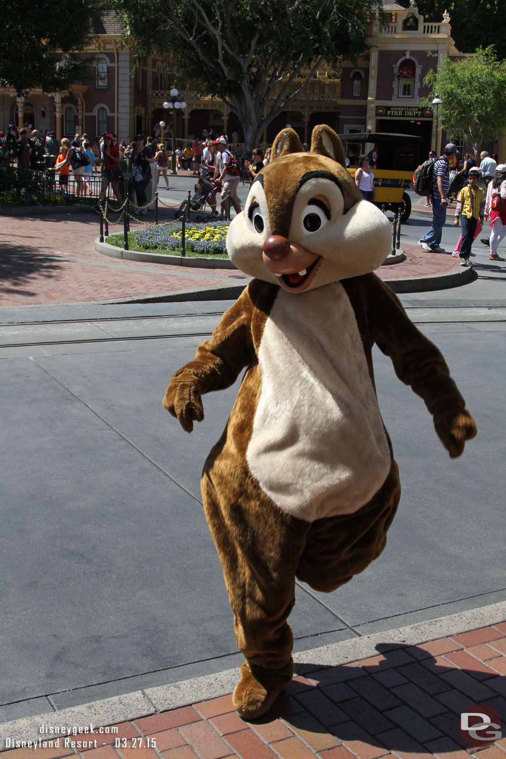 Dale came running by while I was walking through Town Square.