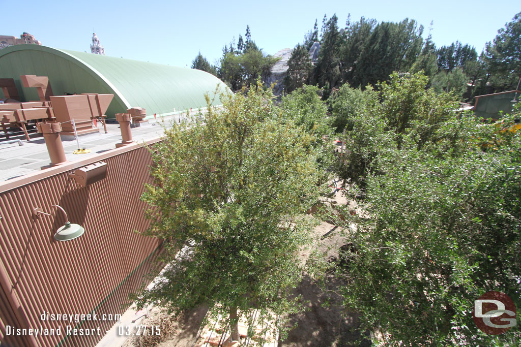 Quite a few trees have been brought in to the Grizzly Peak airfield area.  Looks like a fair amount of shade for the Smokejumpers dining area.