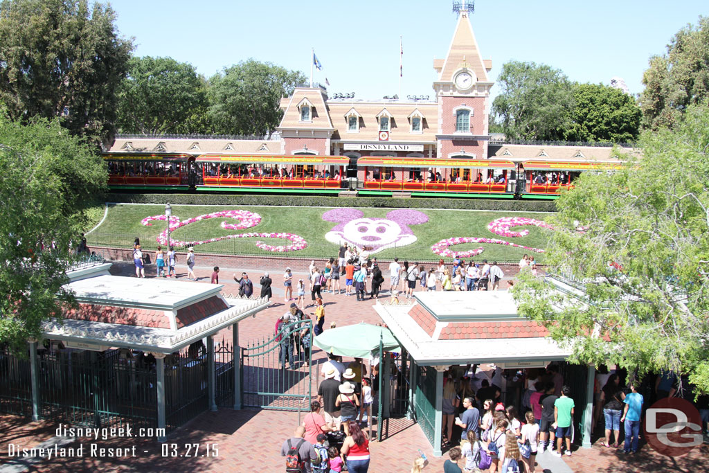 The entrance to Disneyland