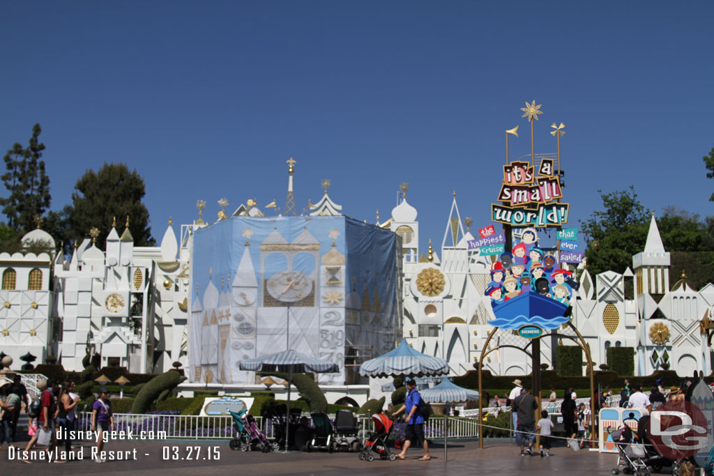 No real visible progress on the Small World facade