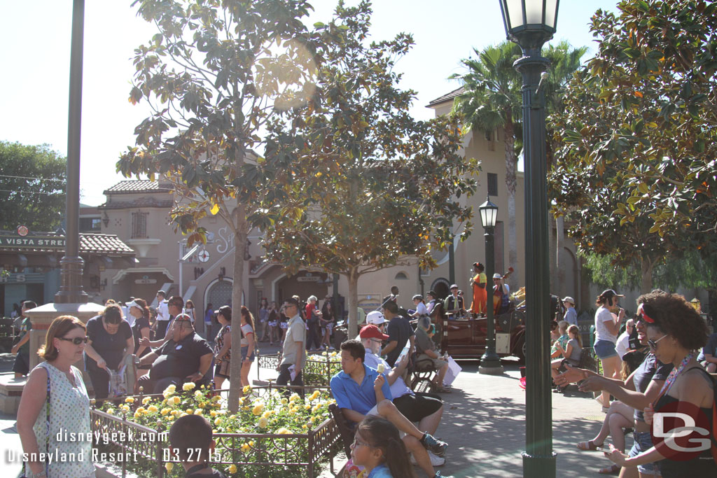 5 & Dime circling Buena Vista Street