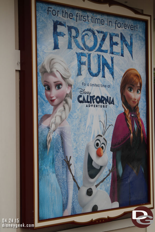 Frozen fun at the ticket booths.