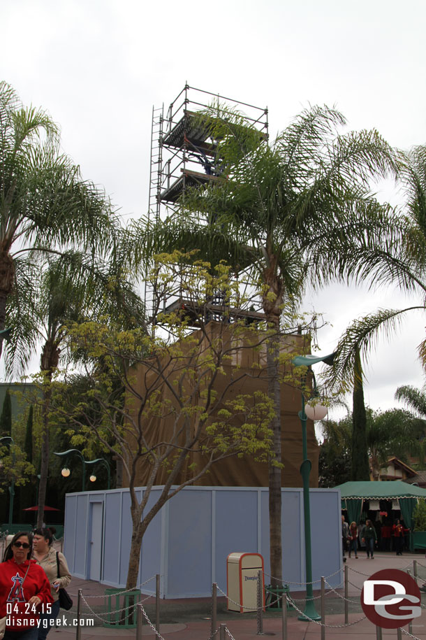 The Downtown Disney sign is still underwraps.