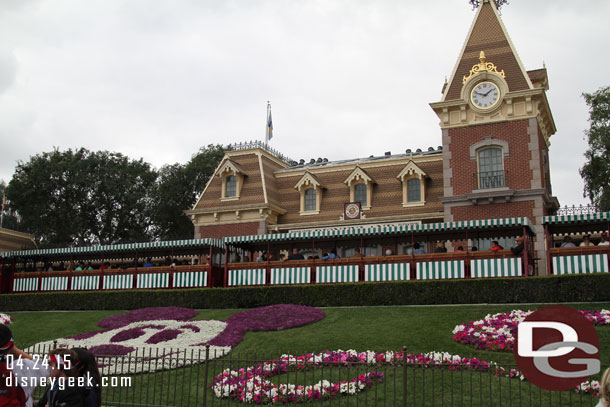 Entering Disneyland.  