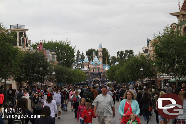 Main Street USA busy as usual.