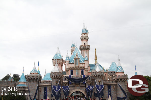 Sleeping Beauty Castle with its diamond overlay.