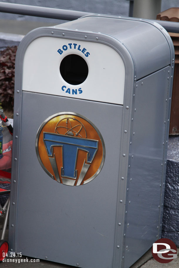 The trashcans right around the theater have the logo for the film on them.