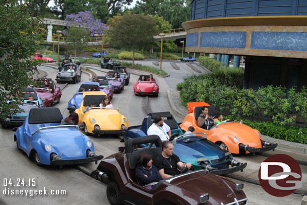 Back out in Tomorrowland and passing the Autopia on my way to the Monorail.