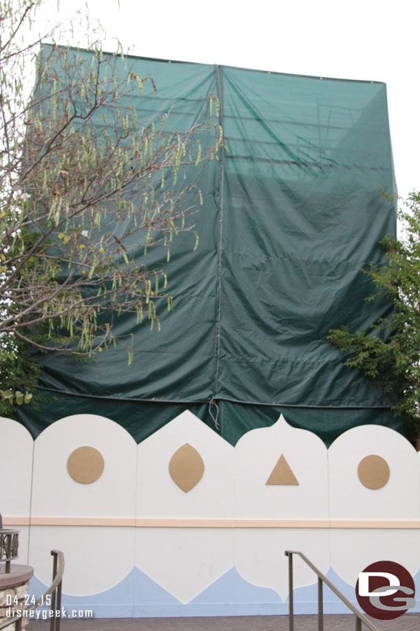 Out by Small World two of the towers are underwraps for some renovation work.