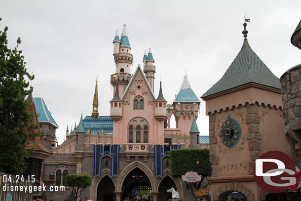 The Fantasyland side of Sleeping Beauty Castle