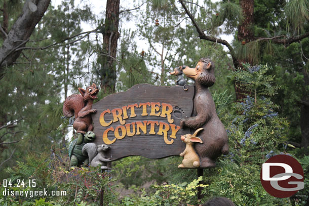 Critter Country has reopened since my last visit.