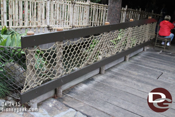 Looks like the safety railing on this bridge was redone during the renovation work.