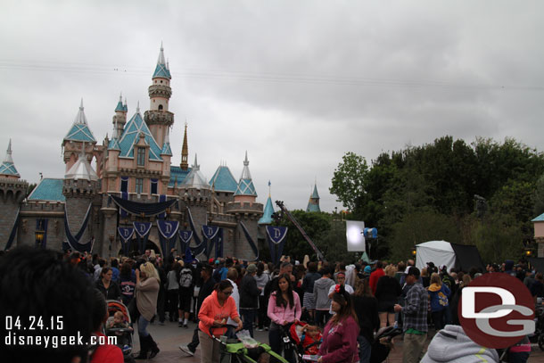 Some filming going on in front of the Castle now.