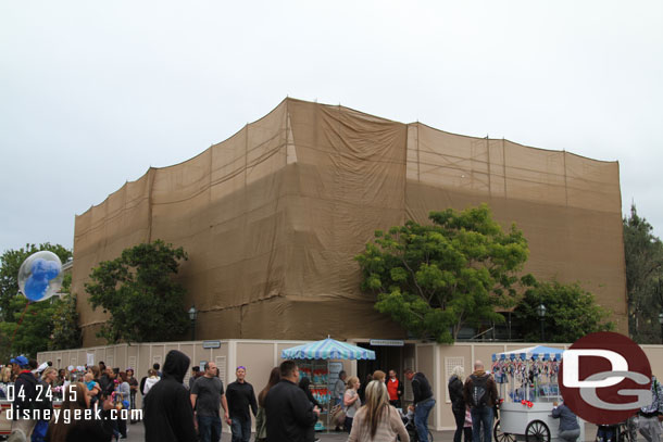 The Bay Area is under wraps for some facade renovation.