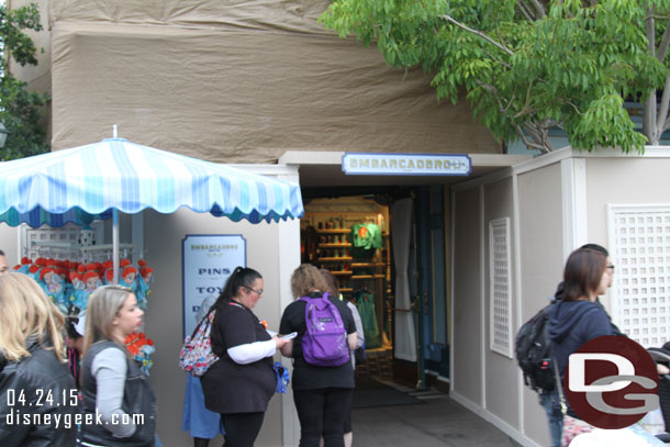 The Embarcadero gift shop is still open.