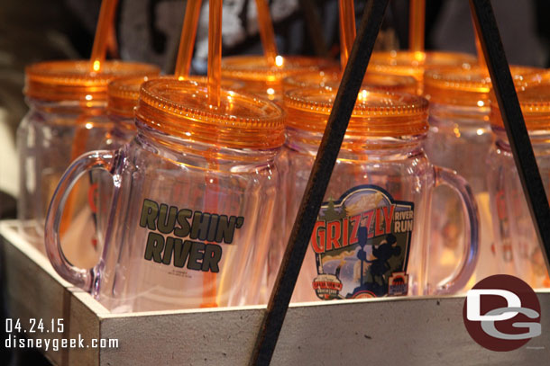 Grizzly River Run mugs that say Rushin River on the one side.  