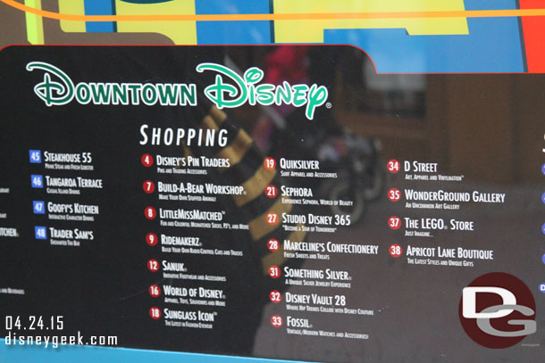 Noticed the directory still lists  Studio Disney 365