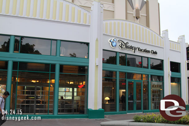 The new Disney Vacation Club office has opened.