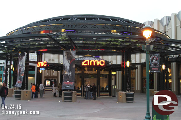 Avengers banners up at the AMC