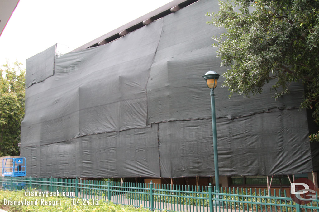 The back side of Naples is under wraps for some refurbishment.