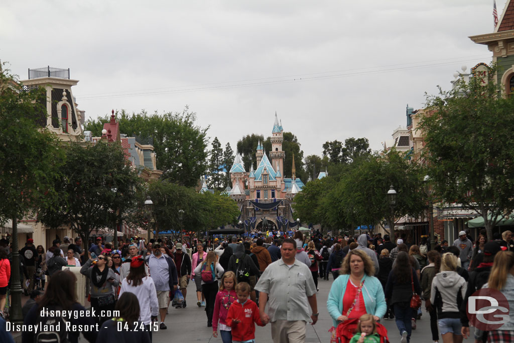 Main Street USA busy as usual.