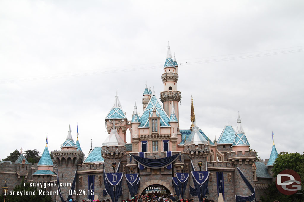 Sleeping Beauty Castle with its diamond overlay.