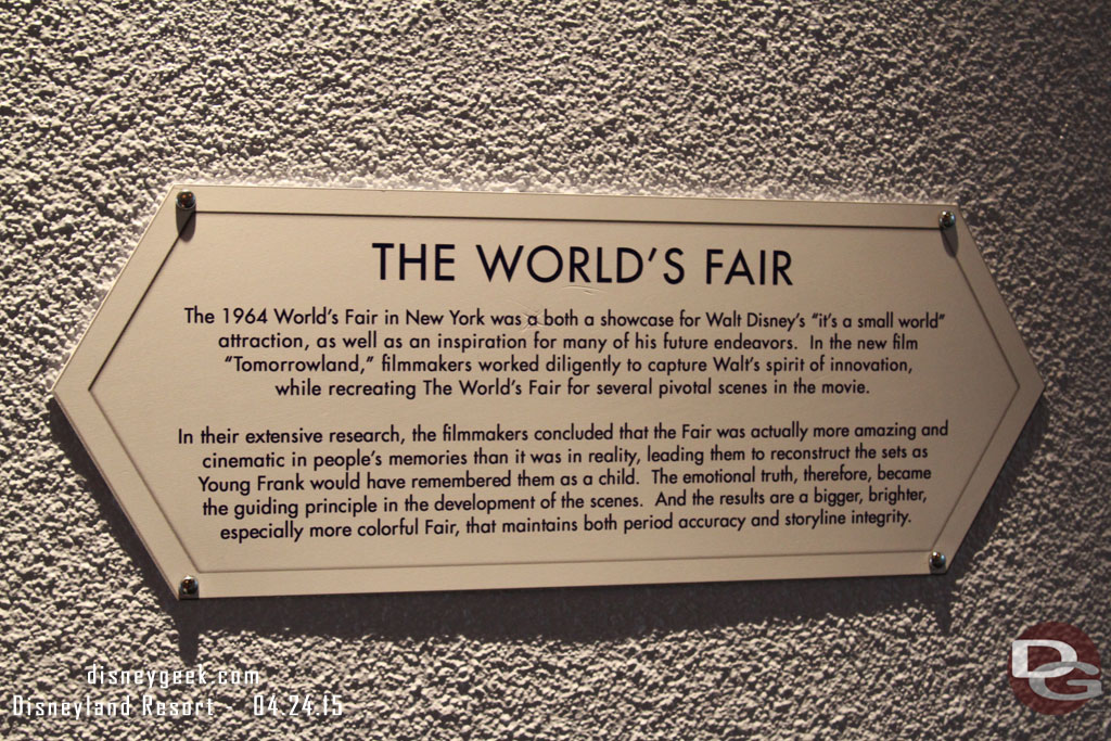 A sign explaining the exhibit.