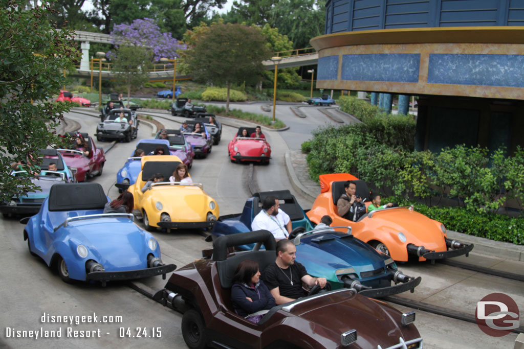 Back out in Tomorrowland and passing the Autopia on my way to the Monorail.