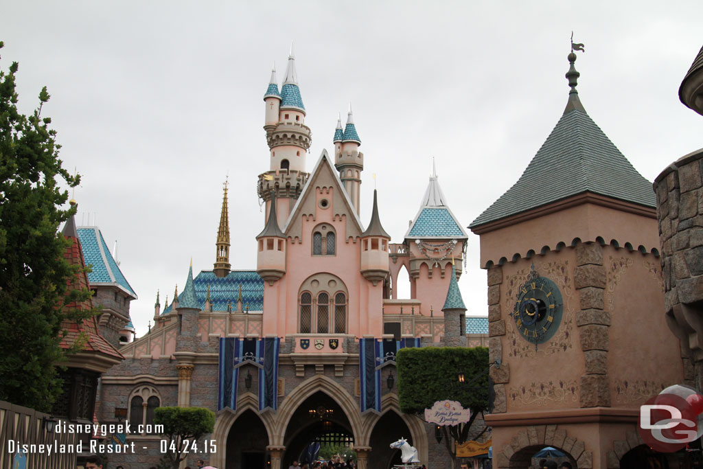 The Fantasyland side of Sleeping Beauty Castle