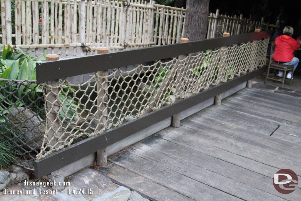 Looks like the safety railing on this bridge was redone during the renovation work.