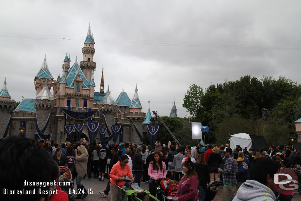 Some filming going on in front of the Castle now.