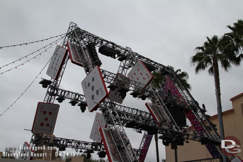 Mad T Party props are up.