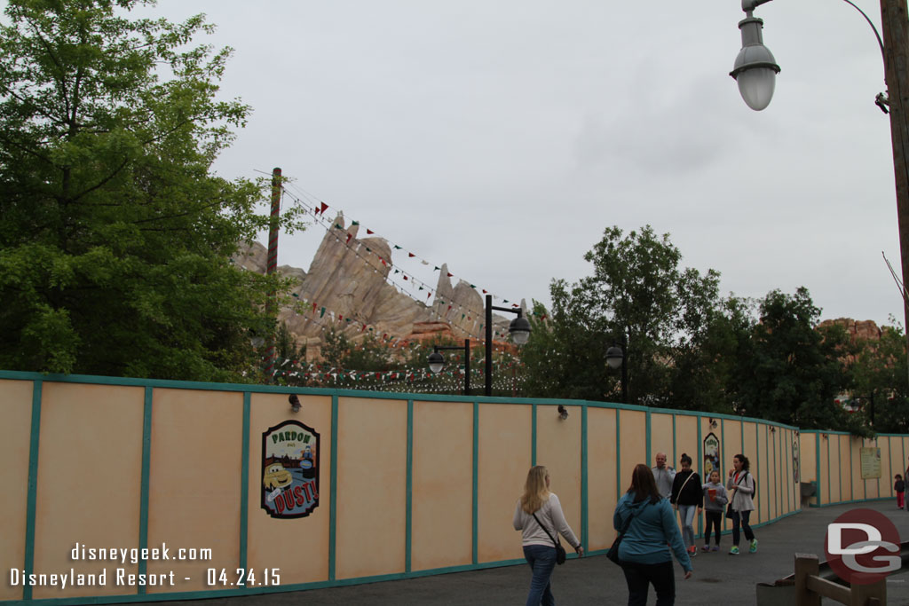 No visible progress in Cars Land