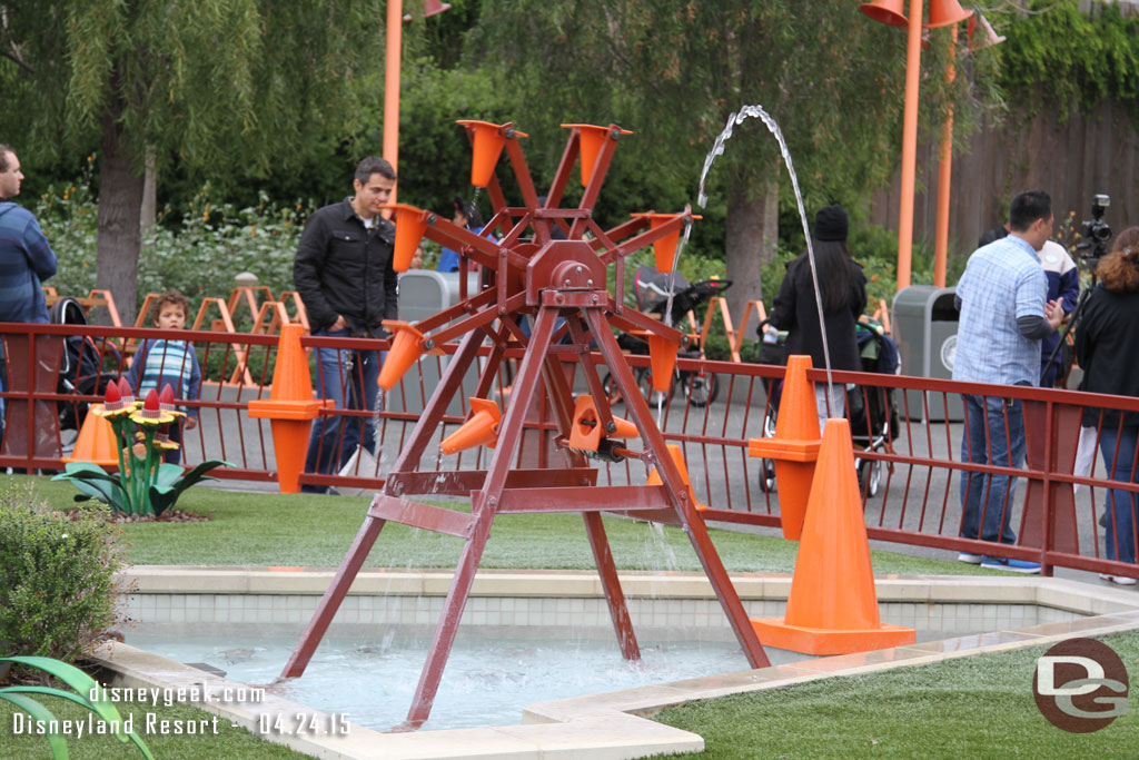 The fountain was still working in front of the Cozy Cone