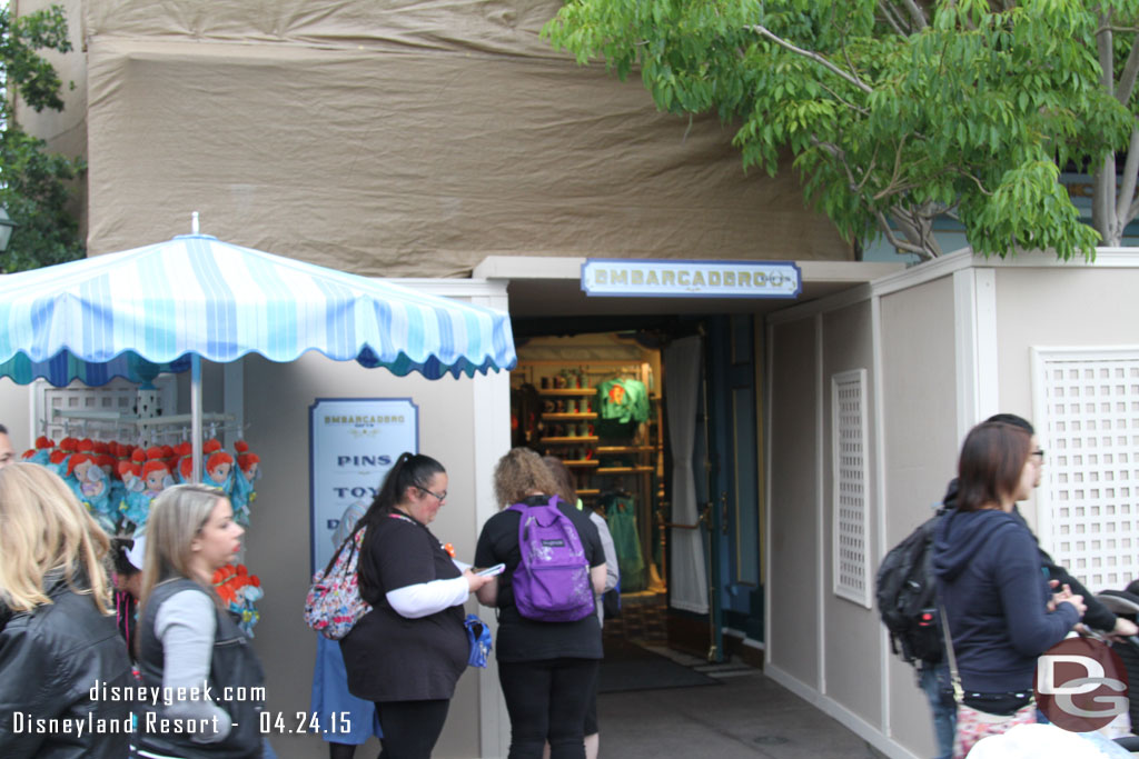 The Embarcadero gift shop is still open.