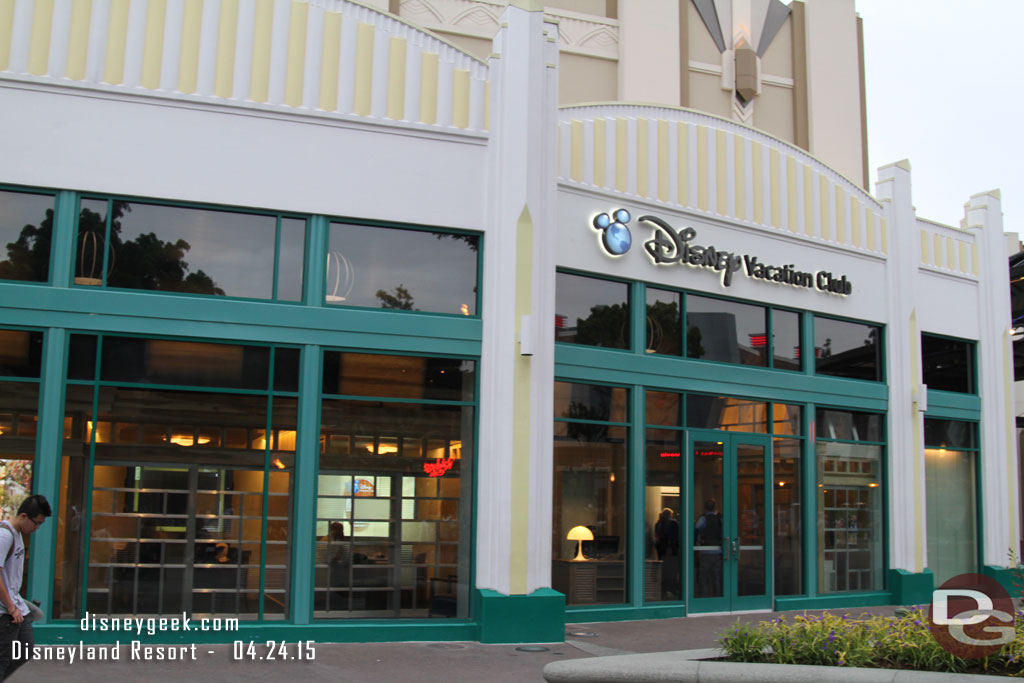 The new Disney Vacation Club office has opened.