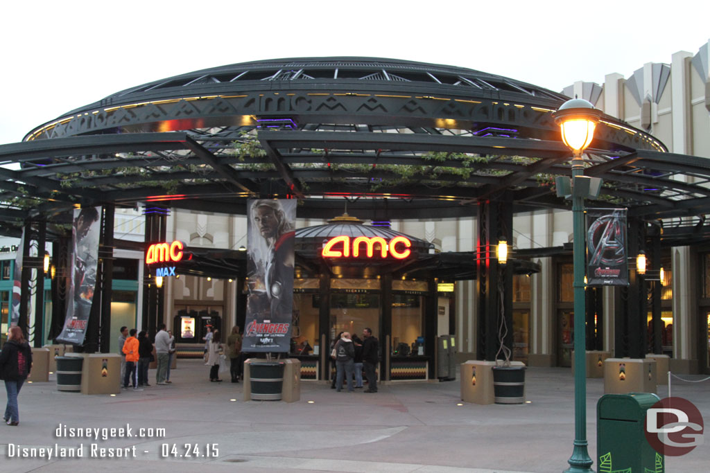 Avengers banners up at the AMC