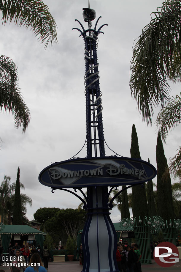 The Downtown Disney sign repainting and renovation is complete.