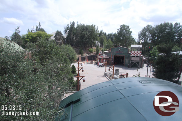 Unfortunately I was stuck shooting through a window so not the clearest of pictures.  But you can see Grizzly Peak Airfield is nearing completion.  It is scheduled to open next Friday.