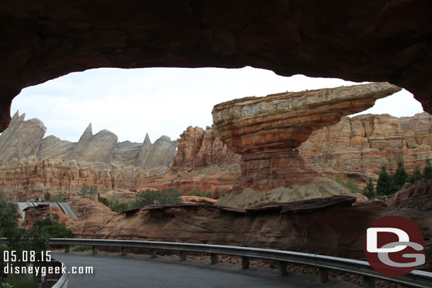 Passing through Cars Land.