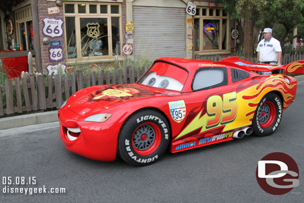 Crossed paths with Lightning McQueen